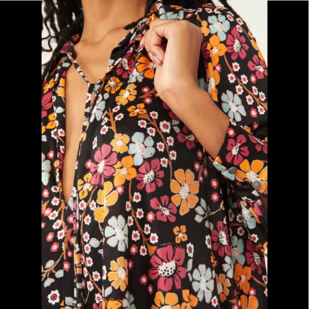 NEW Free People Daisy Jane Floral Shift Dress - Picture 3 of 9